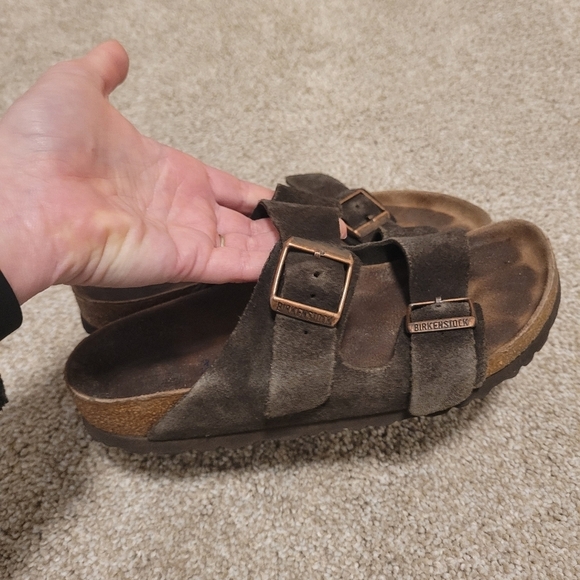 Birkenstock Arizona Womens Brown Suede Sandals Size 36 - Picture 7 of 7